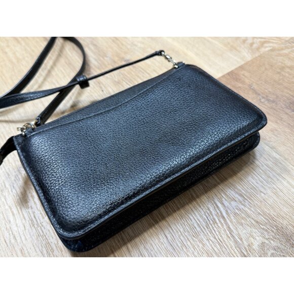 Kate Spade Leila Small Pebbled Leather Crossbody Black - Picture 5 of 7